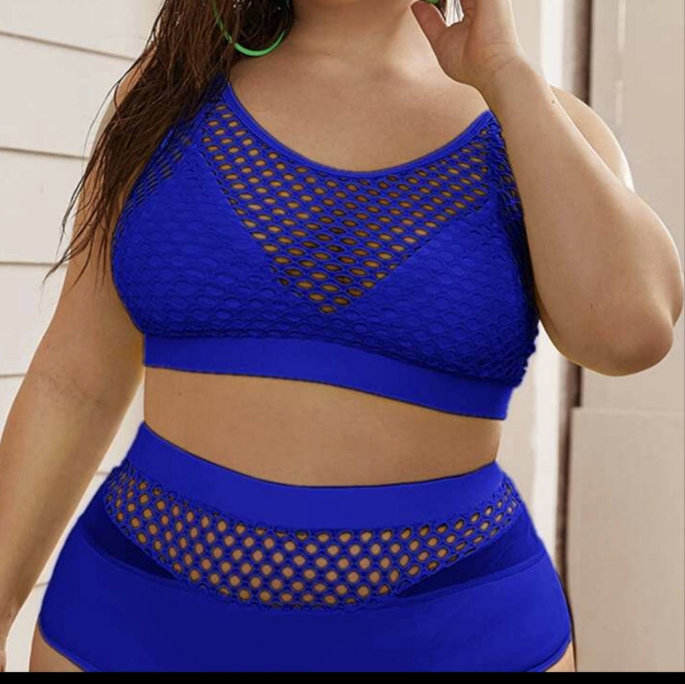 Shein Fishnet Bikini 1X